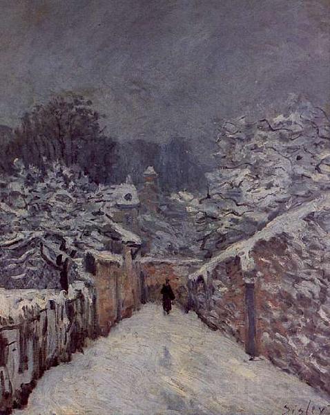 Alfred Sisley Snow at Louveciennes Norge oil painting art